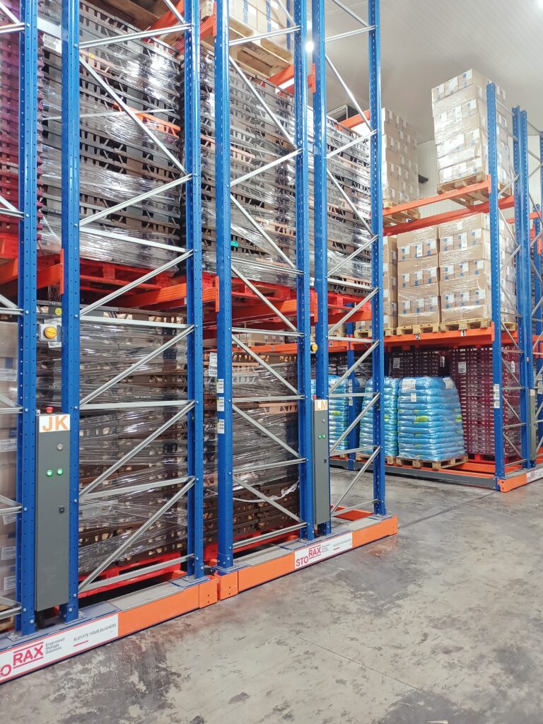 Racks mobiles surgelés EFC Logistics